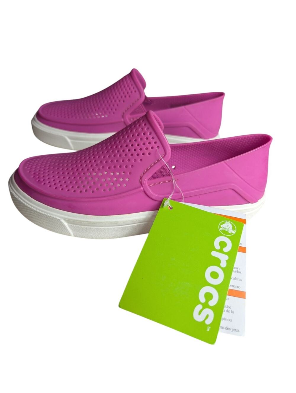 Crocs Citilane Roka Womens Size 5 Slip-on Shoes Relaxed Fit Vibrant Violet